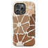 Custom Initials Abstract Flowers iPhone Case - V2